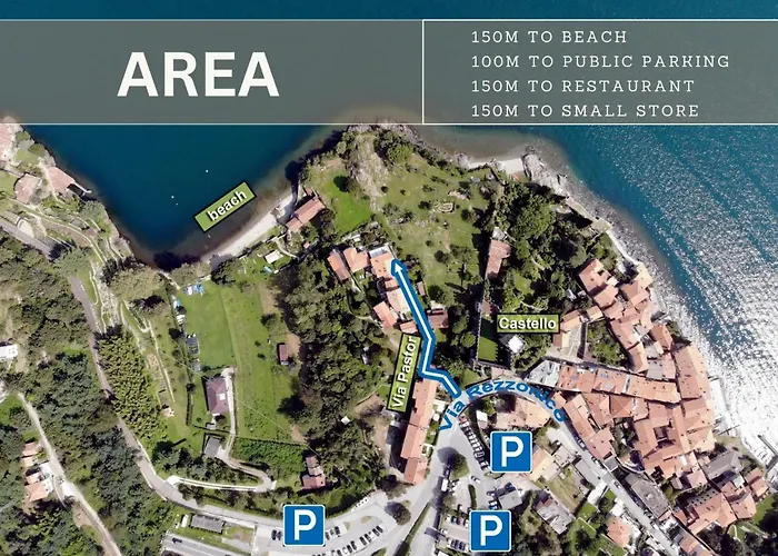 Al Castello - Pool - Direkte Seefront - 12 Gaeste - 4sz - 4 Baeder Holiday home Rezzonico